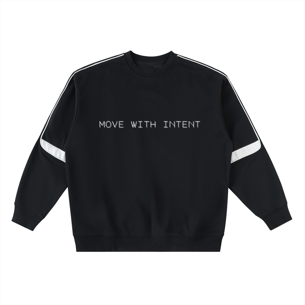 Intent - Oversized Crewneck Taped Sweatshirt