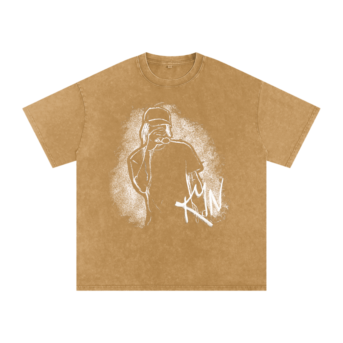 Statement - Unbothered Snow Washed Oversized T-Shirt
