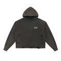 Revival - Vintage Washed Frayed-Hem Hoodie