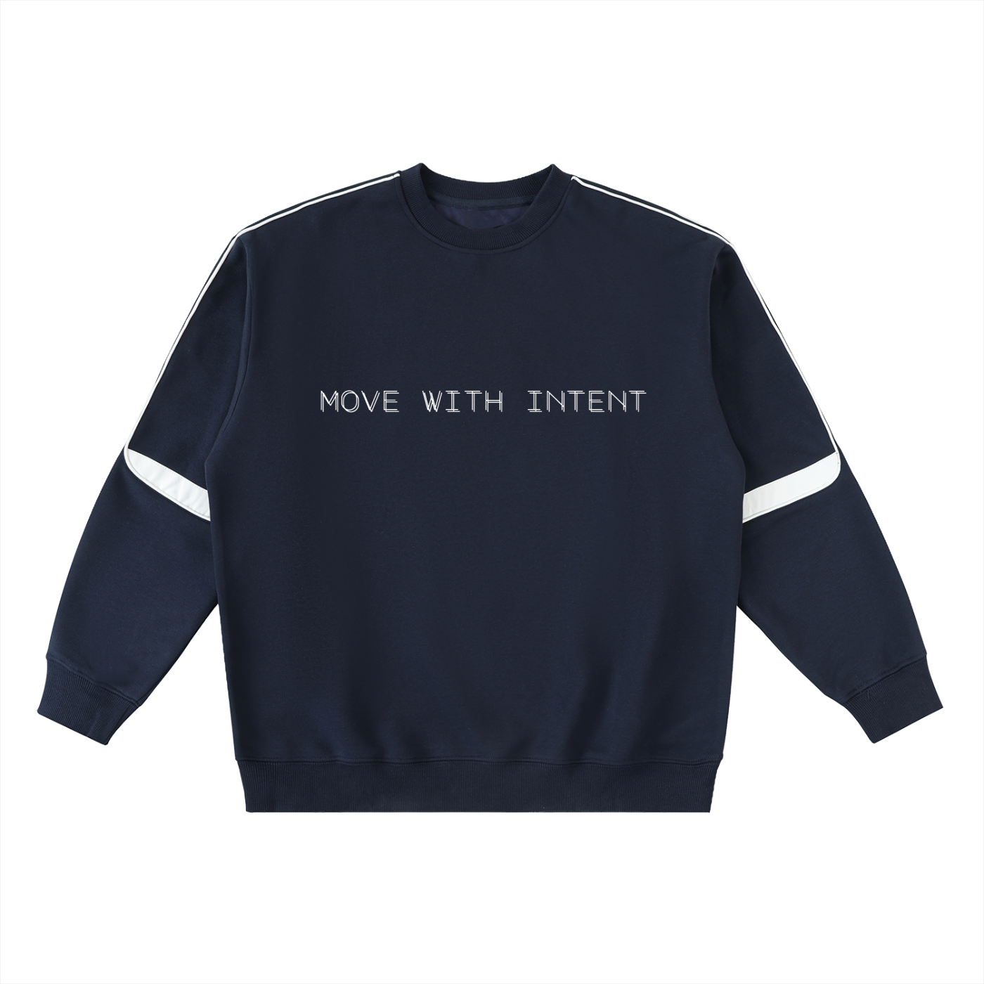 Intent - Oversized Crewneck Taped Sweatshirt