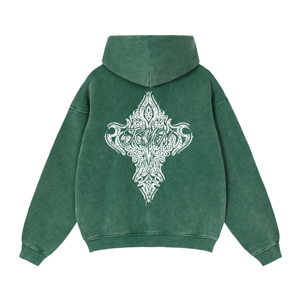 Statement - Chosen Path Zip-Through Boxy Fleece Hoodie