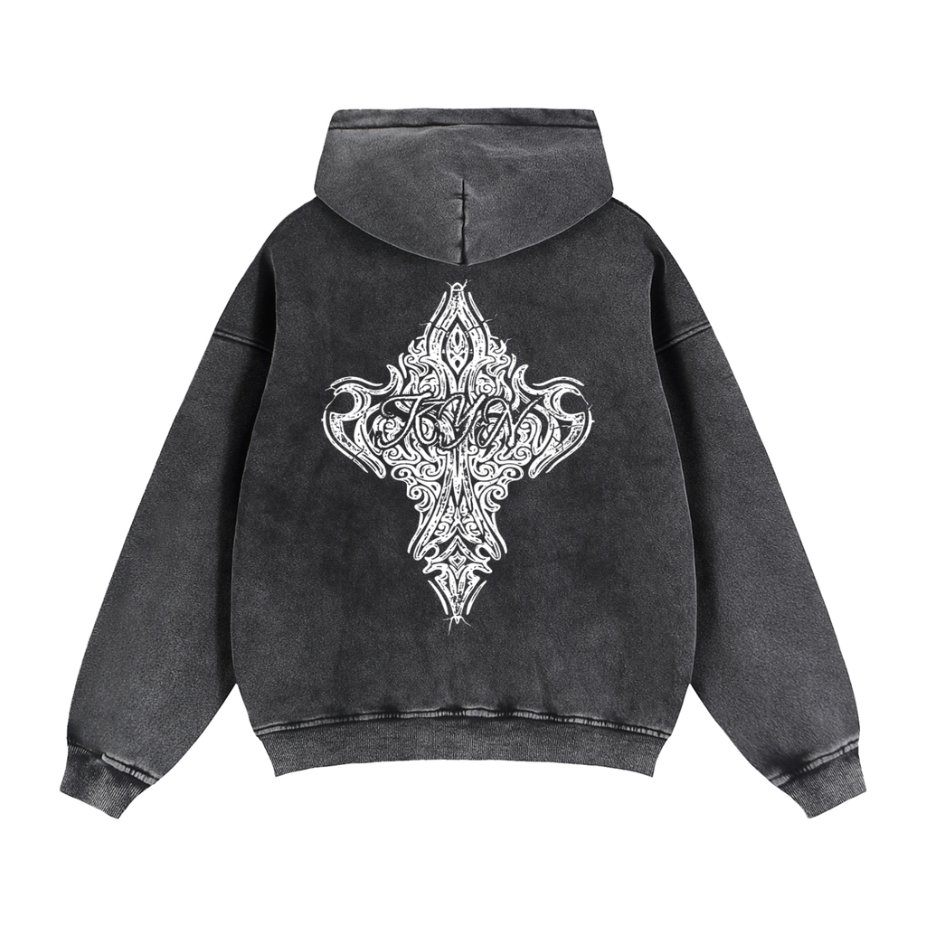 Statement - Chosen Path Zip-Through Boxy Fleece Hoodie