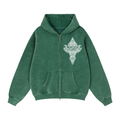 Statement - Chosen Path Zip-Through Boxy Fleece Hoodie