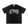 Statement - Snow Washed Oversized Bear T-Shirt