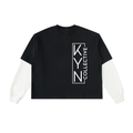 The Collective - Layered Contrast Sleeve Cotton T-Shirt