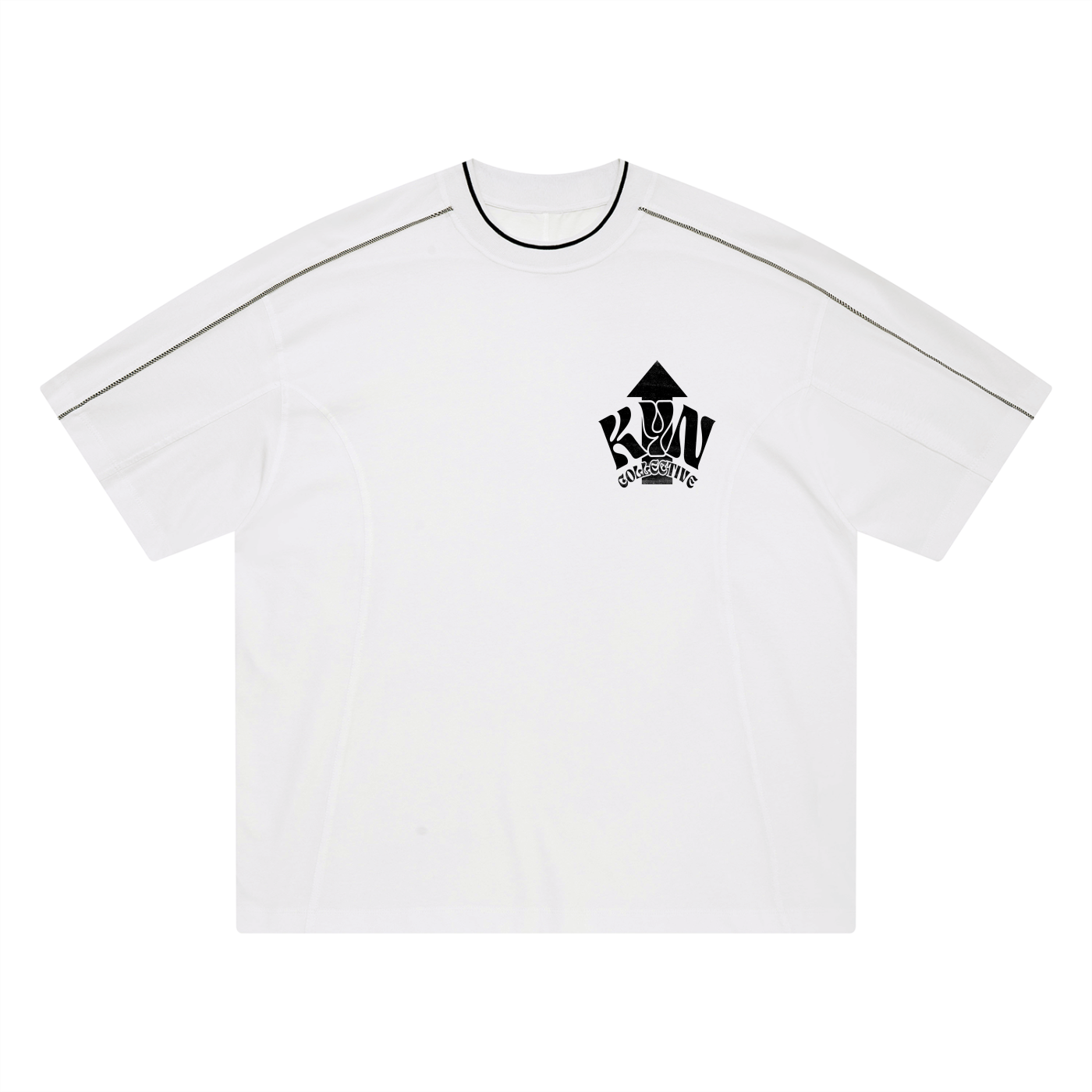 Statement - The Next Step Oversized Contrast Tape T-Shirt