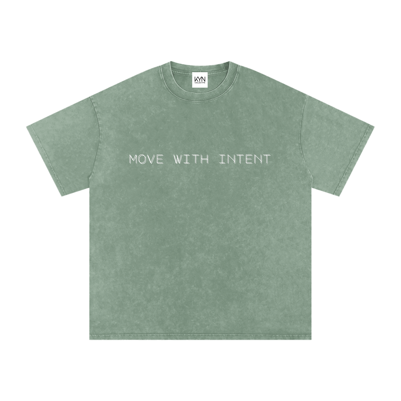 Intent - Snow Washed Oversized Cotton T-Shirt