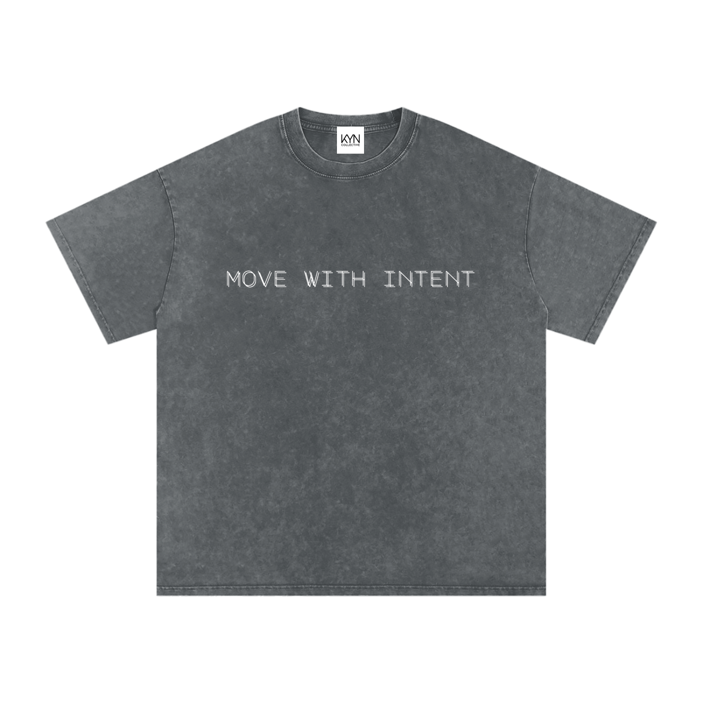 Intent - Snow Washed Oversized Cotton T-Shirt
