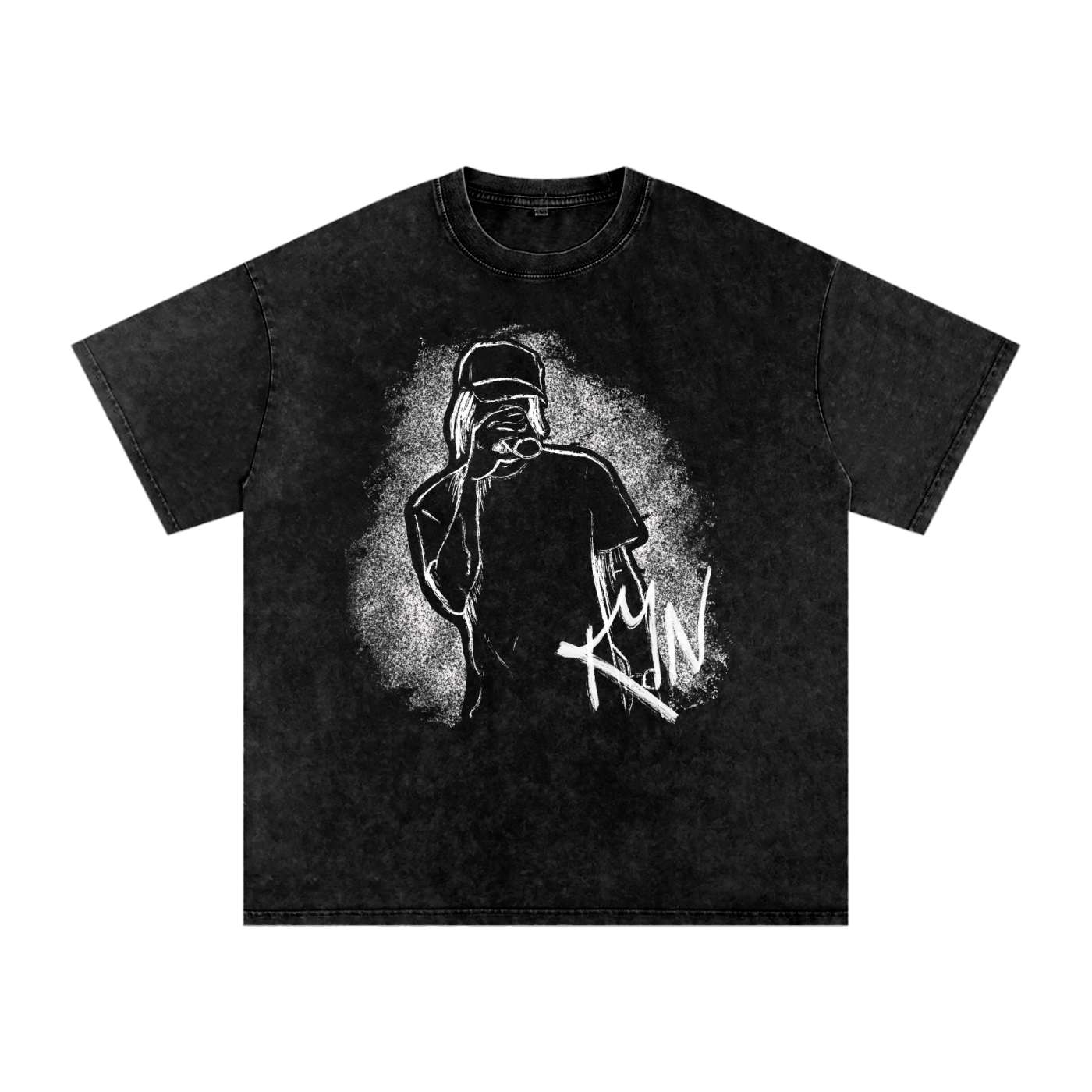 Statement - Unbothered Snow Washed Oversized T-Shirt