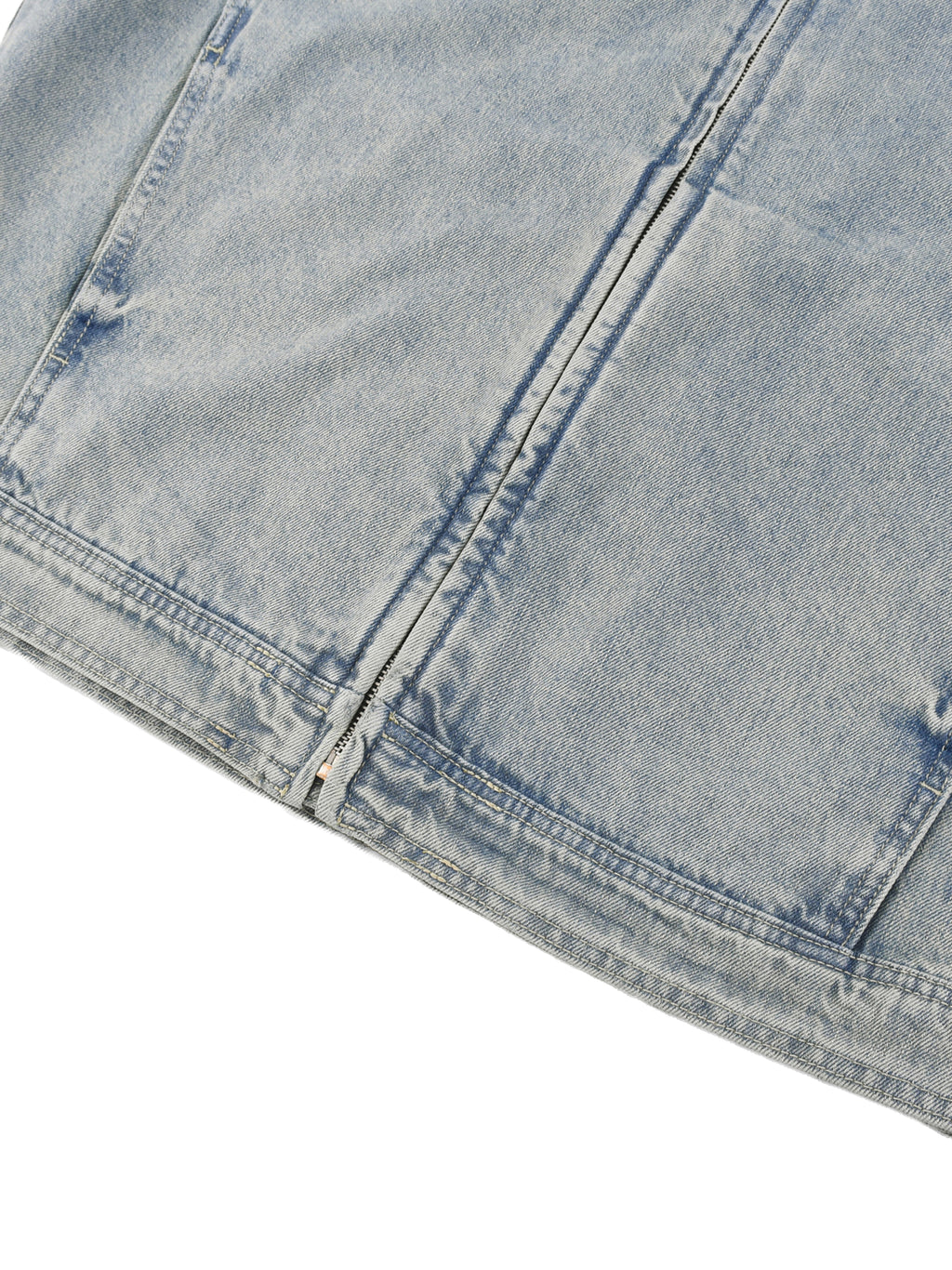 Elevated - Vintage Wash Zip Denim Jacket
