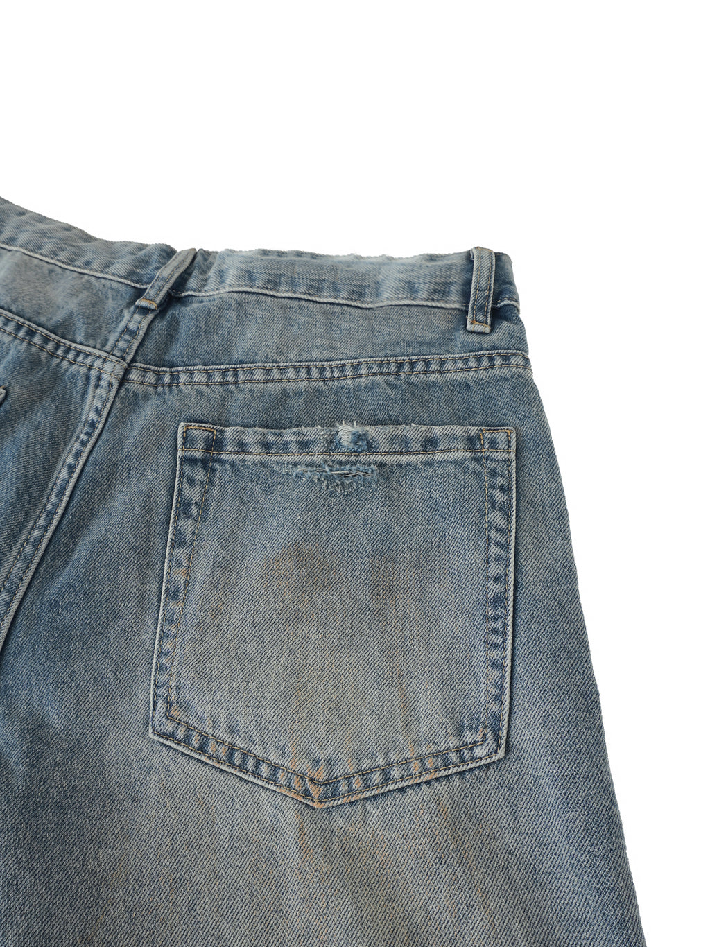 Revival - Men's Distressed Barrel Leg Jeans